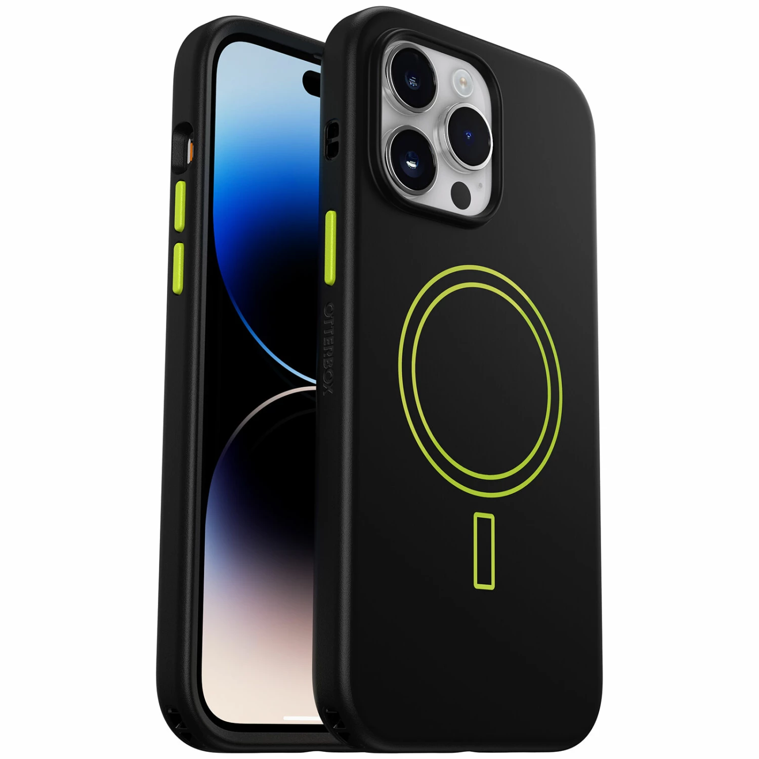 Coque IPhone 14 Pro Max Aneu Series Electric Vibes (Black / Lime Green)