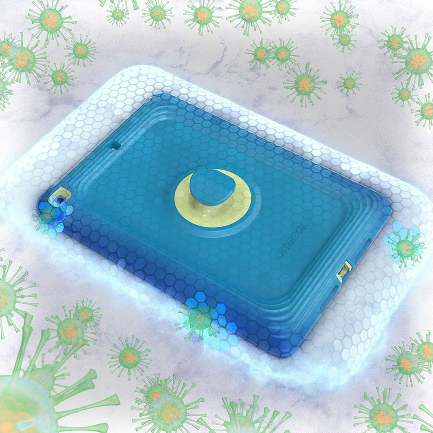 Coque IPad (10.2 Pouces) (7e, 8e, 9e GĂ©n.) Kids EasyGrab Tablet Galaxy Runner Blue (Blue/Green) â Image 8