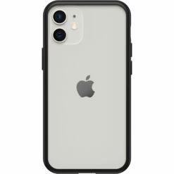 Coque IPhone 12 Mini React Series Black Crystal (Clear/Black)