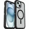 Coque IPhone 15, IPhone 14 Et IPhone 13 Defender Series XT Dark Side (Clear / Black)