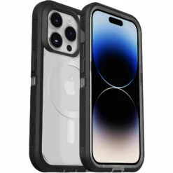 Coque IPhone 14 Pro Defender Series XT Black Crystal (Clear/Black)