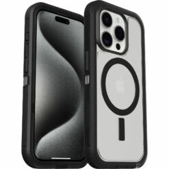 Coque IPhone 15 Pro Defender Series XT Dark Side (Clear / Black)