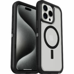 Coque IPhone 15 Pro Max Defender Series XT Dark Side (Clear / Black)