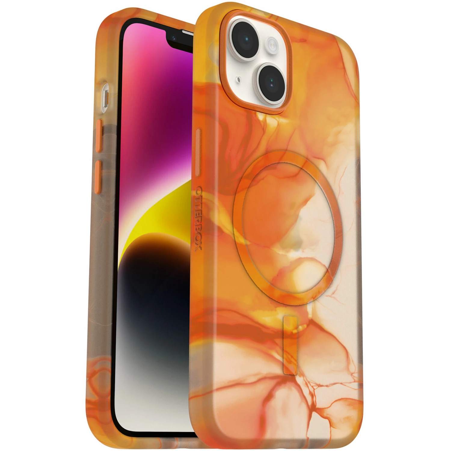 Coque IPhone 14 Figura Series Io (Orange)