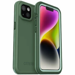 Coque IPhone 14 Étanche à L’eau OtterBox Frē Series Pour MagSafe Dauntless (Green)