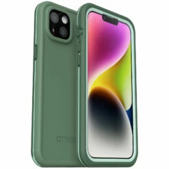 Coque IPhone 14 Plus Étanche à L’eau OtterBox Frē Series Pour MagSafe Dauntless (Green)