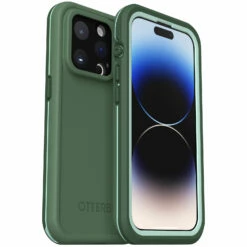 Coque IPhone 14 Pro Étanche à L’eau OtterBox Frē Series Pour MagSafe Dauntless (Green)