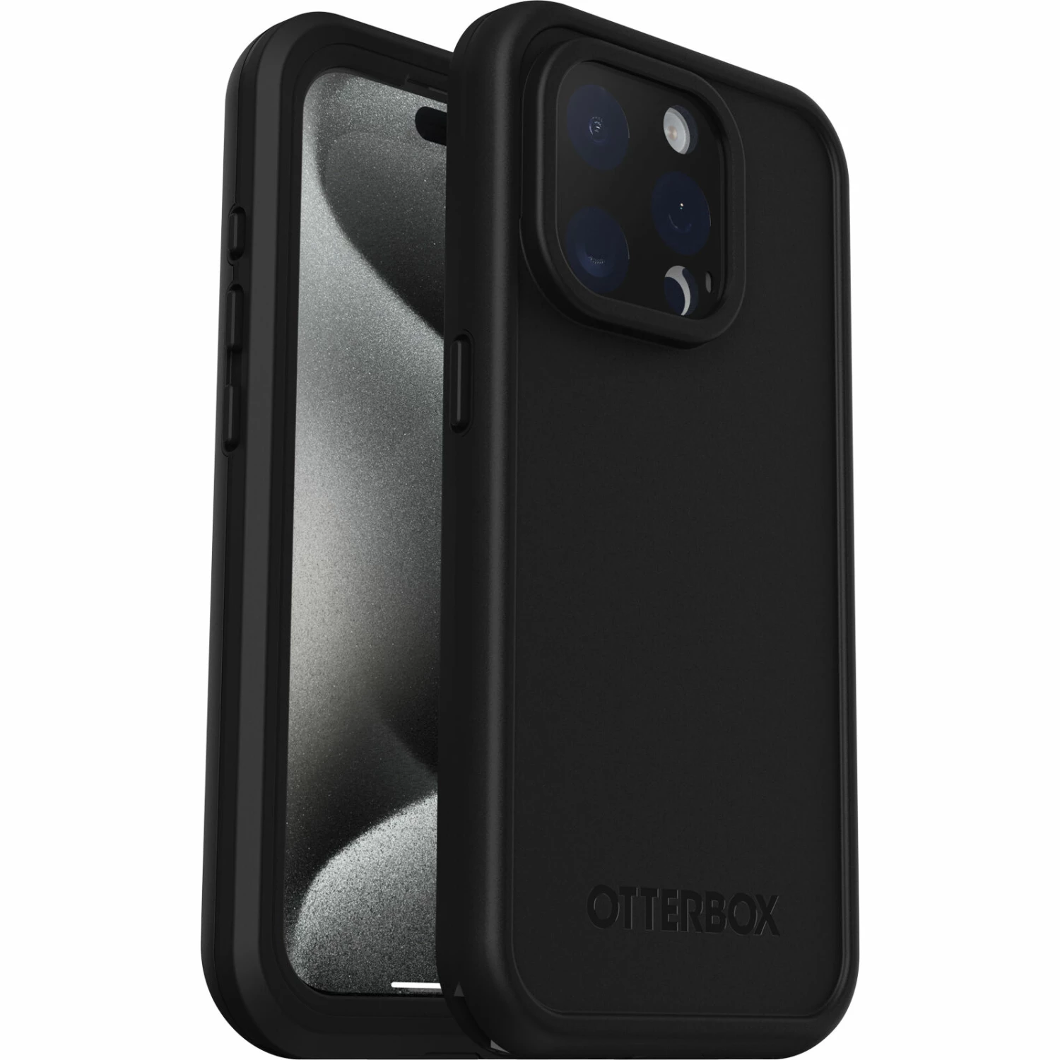 Coque Étanche à L’eau IPhone 15 Pro OtterBox Frē Series Pour MagSafe Black