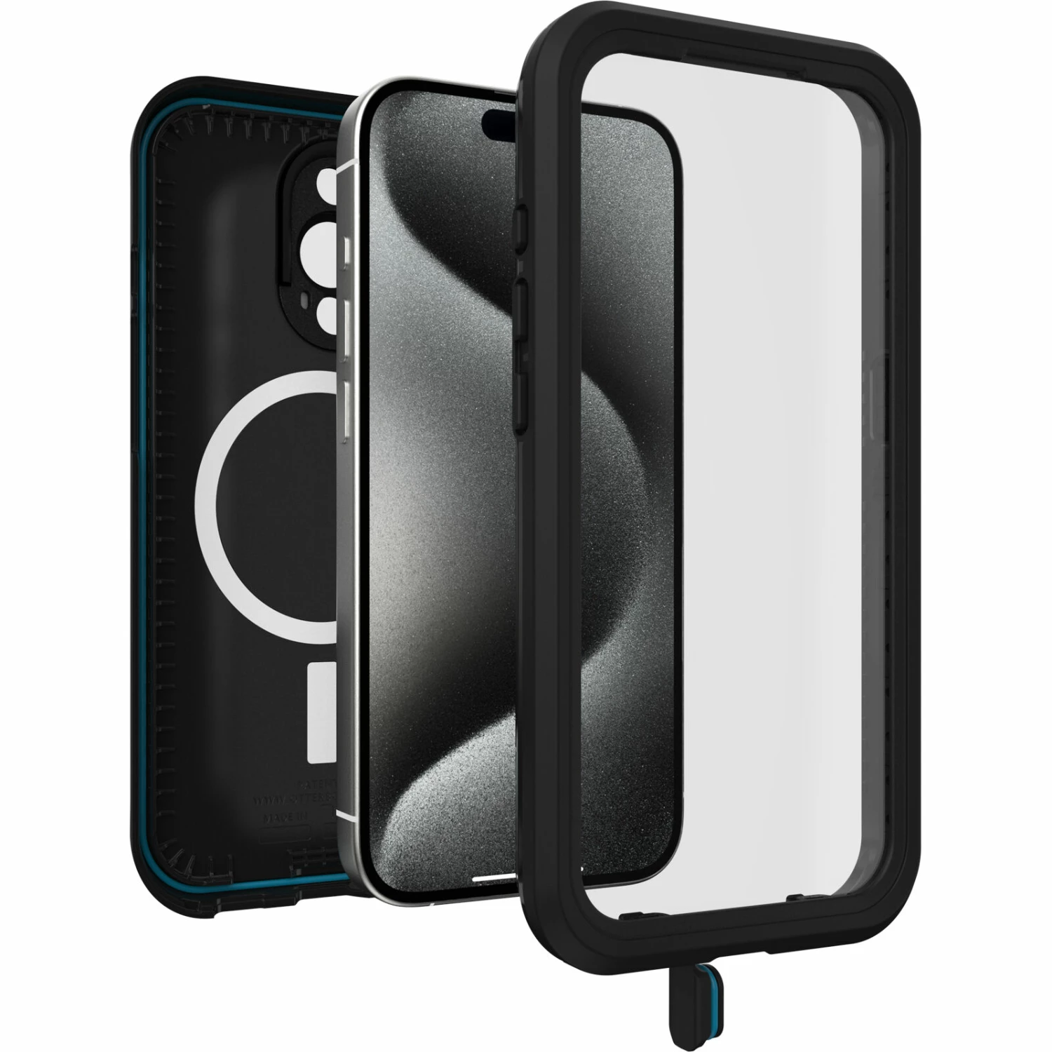 Coque Étanche à L’eau IPhone 15 Pro OtterBox Frē Series Pour MagSafe Black – Image 3