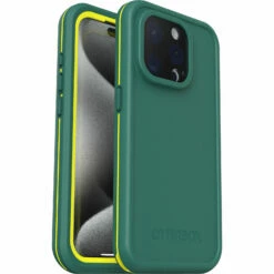 Coque Étanche à L’eau IPhone 15 Pro OtterBox Frē Series Pour MagSafe Pine (Green)