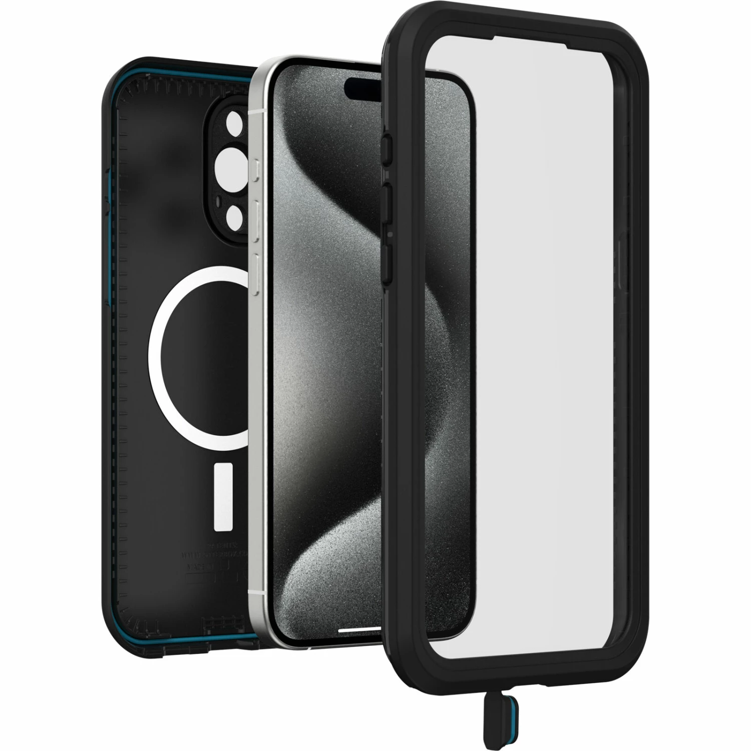 Coque Étanche à L’eau IPhone 15 Pro Max OtterBox Frē Series Pour MagSafe Black – Image 3