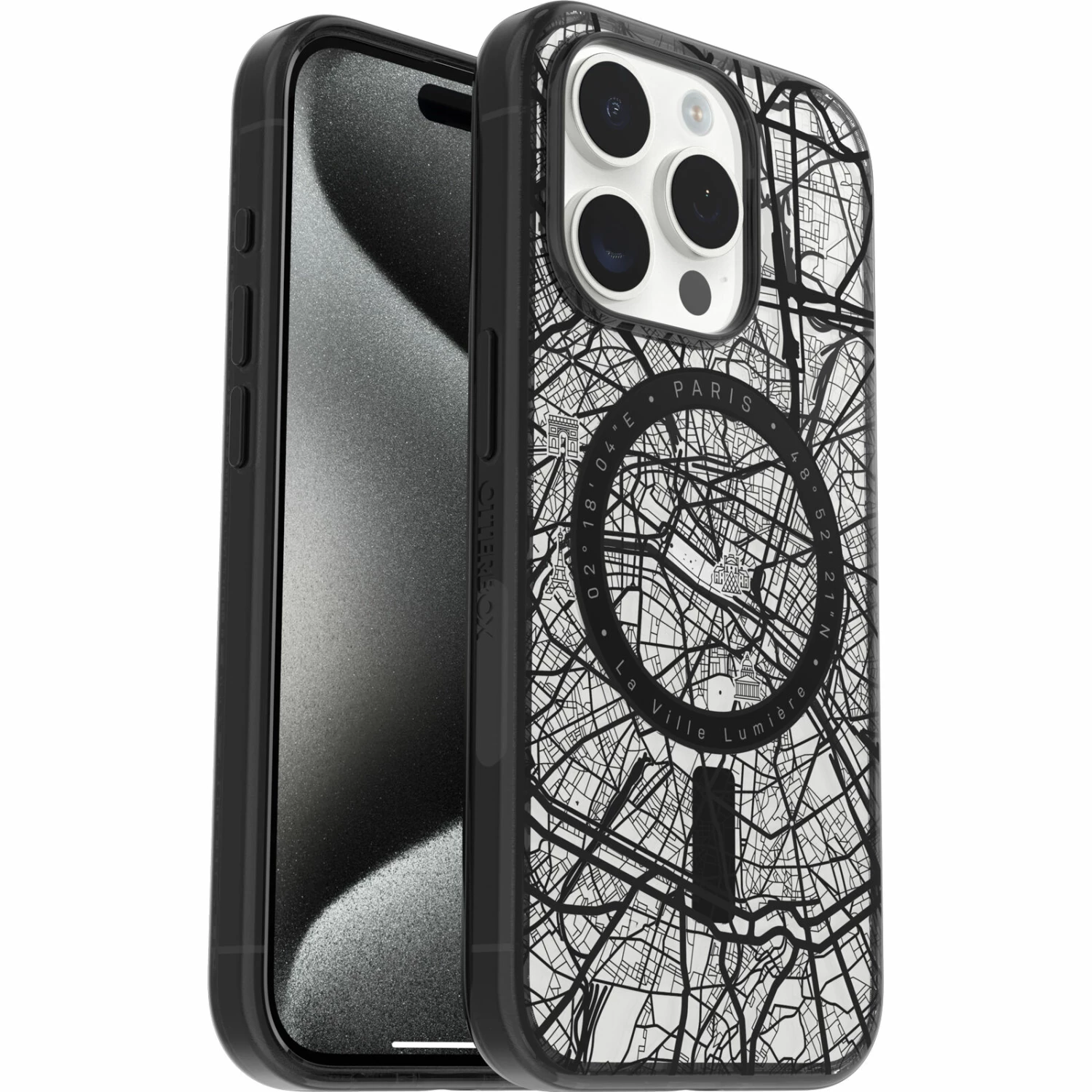 Coque IPhone 15 Pro Lumen Passport Series Paris (Clear)