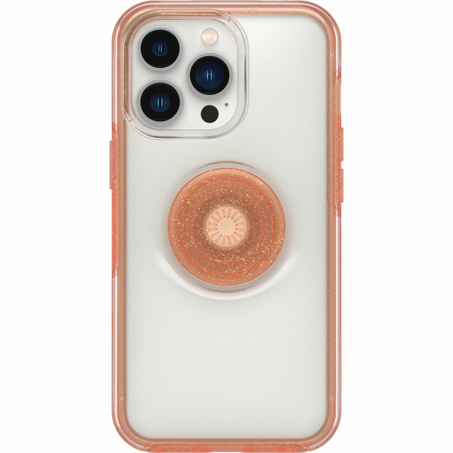 Coque IPhone 13 Pro Otter + Pop Symmetry Clear Series Melondramatic (Clear / Orange)