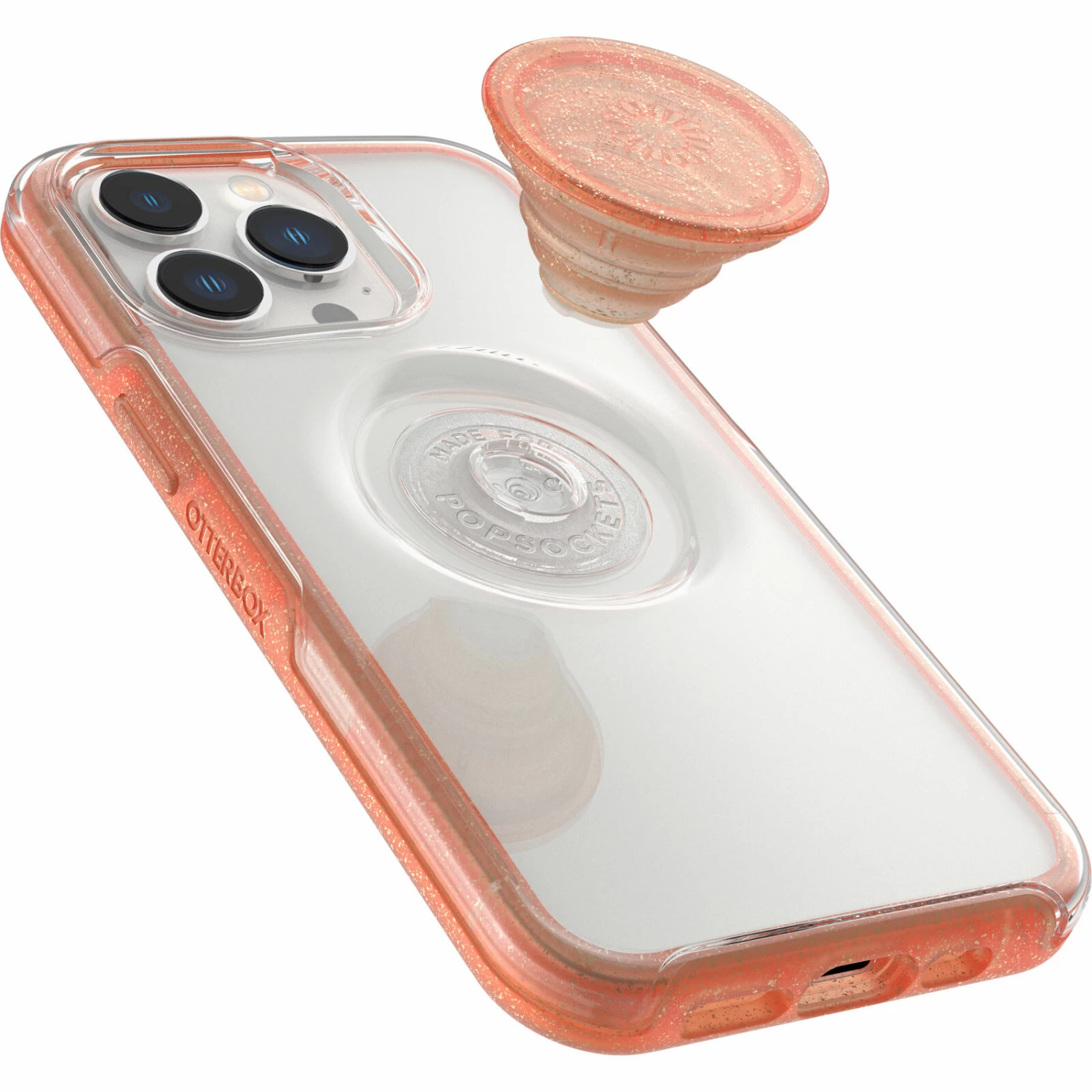 Coque IPhone 13 Pro Otter + Pop Symmetry Clear Series Melondramatic (Clear / Orange) â Image 3