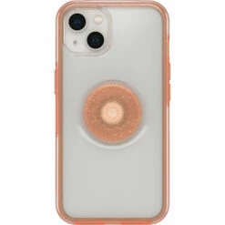 Coque IPhone 13 Otter + Pop Symmetry Clear Series Melondramatic (Clear / Orange)