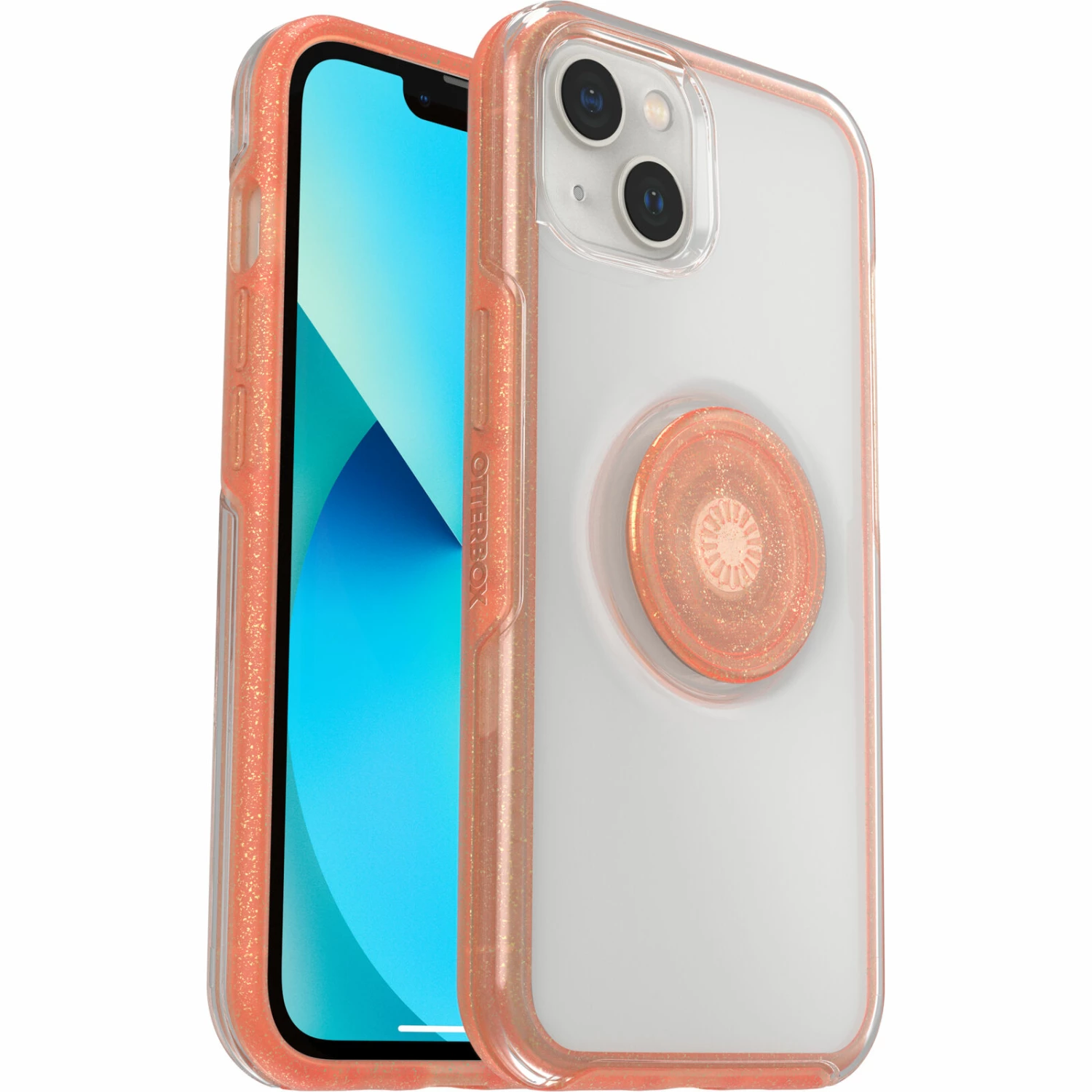 Coque IPhone 13 Otter + Pop Symmetry Clear Series Melondramatic (Clear / Orange) â Image 6