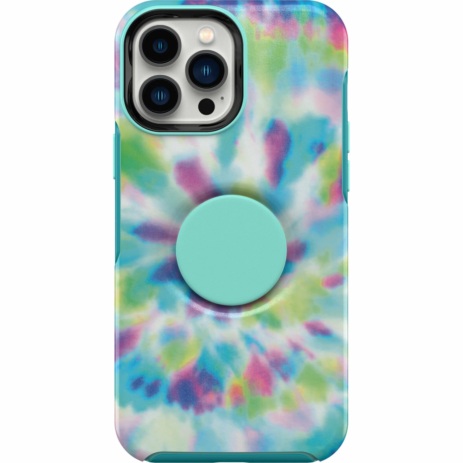 Coque IPhone 13 Pro Max Otter + Pop Symmetry Series Day Trip Graphic (Green / Blue / Purple)