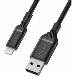 Lightning à USB-A (2m) Cable | Taille Moyenne Black