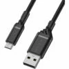 Micro-USB á USB-A (2m) Câble | Taille Moyenne Black