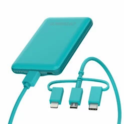 USB-A, USB-C, Lightning Batterie Externe Rocky Candy (Blue)