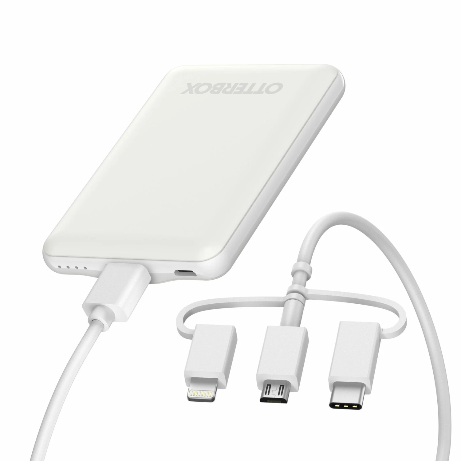 USB-A, USB-C, Lightning Batterie Externe White