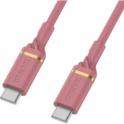 USB-C à USB-C (1m) Chargement Rapide Câble | Taille Moyenne Rose Sparkle (Pink)