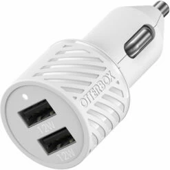 Chargeur De Voiture Double Port USB-A Premium Chargeur Cloud Dream (White)