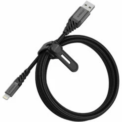 Lightning à USB-A (2m) Câble | Premium Dark Ash (Black)