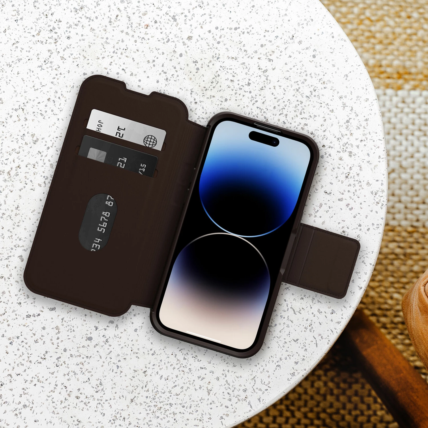 Coque IPhone 14 Pro Coque Strada Series Espresso (Brown) â Image 4