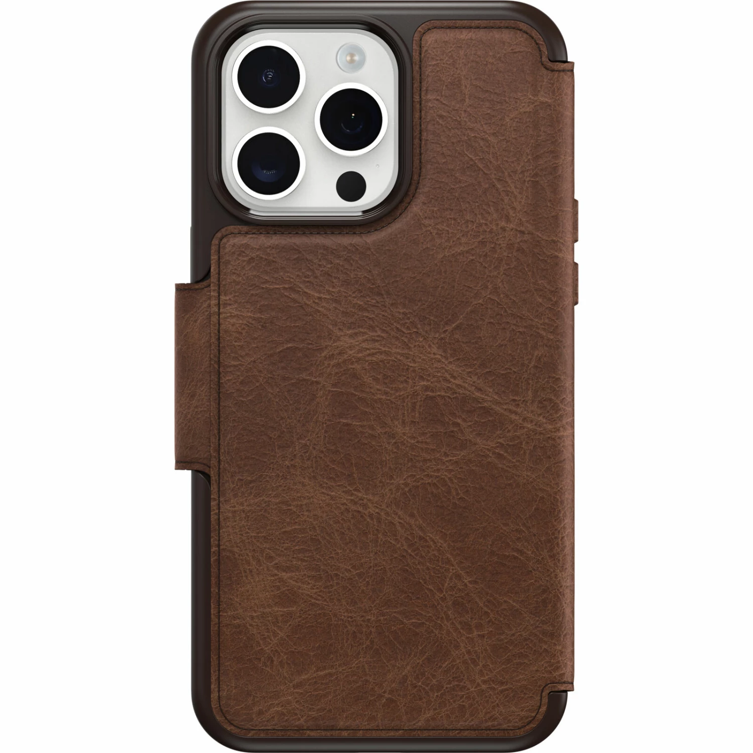 IPhone 15 Pro Max Coque Strada Series Folio MagSafe Espresso (Brown)
