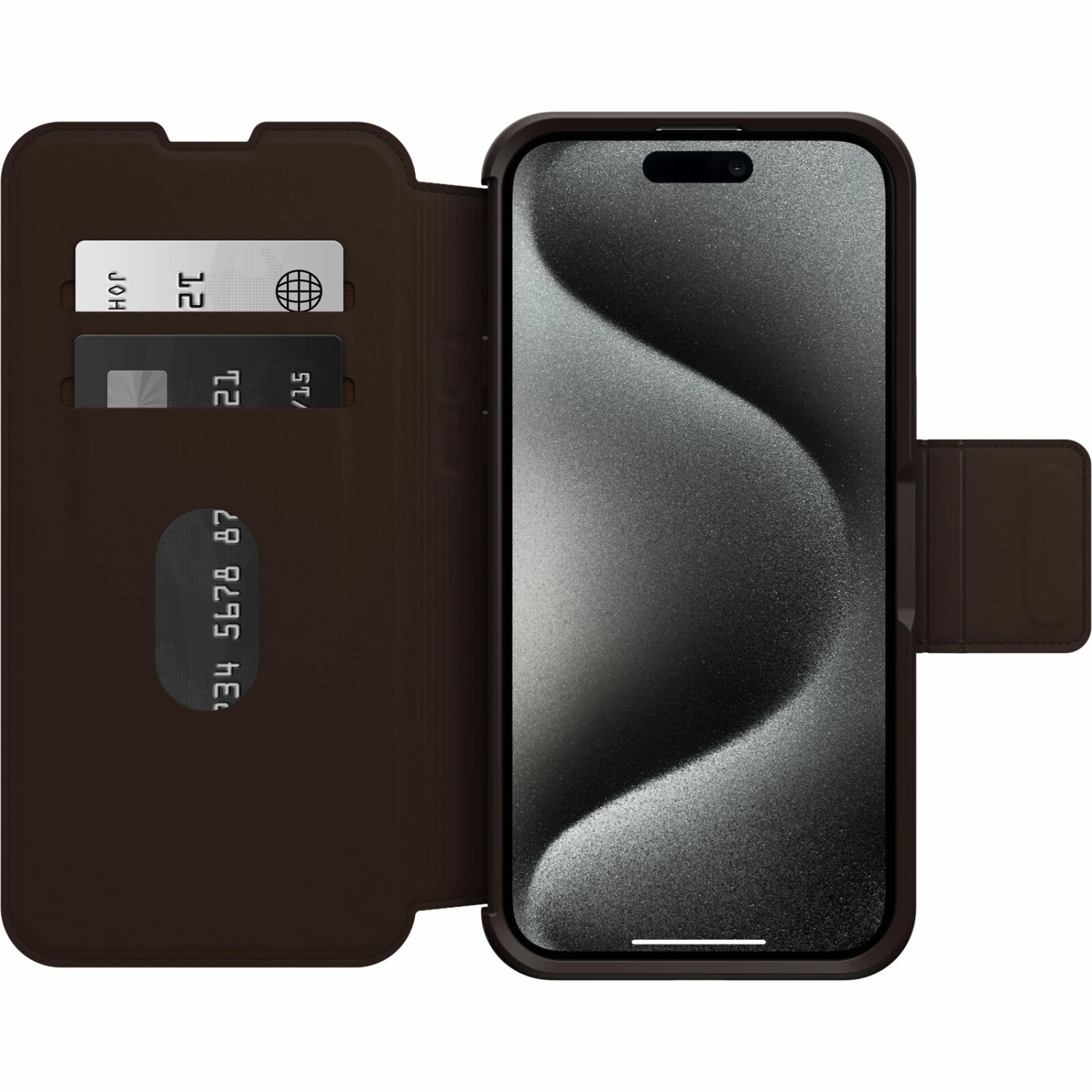 IPhone 15 Pro Max Coque Strada Series Folio MagSafe Espresso (Brown) â Image 2